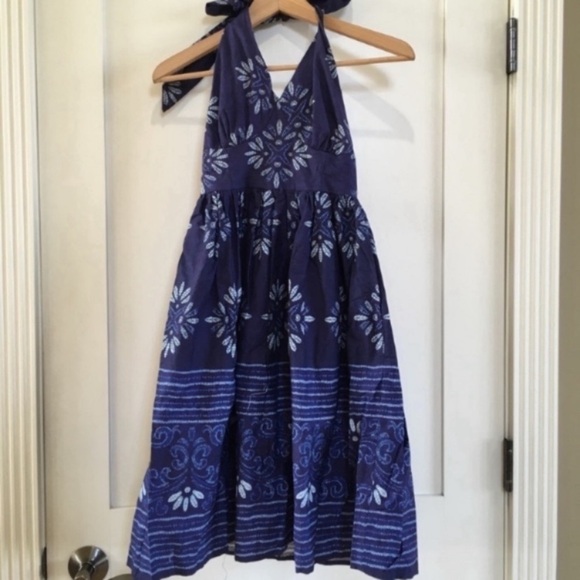 ModCloth Summer Halter Dress NEW Blue Size XS Spring Easter - Picture 3 of 6